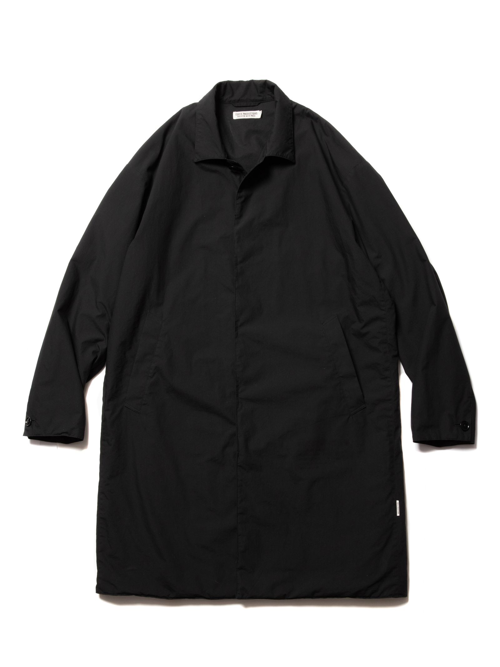 COOTIE PRODUCTIONS - PADDED BAL COLLAR COAT (BLACK) / コットンバル