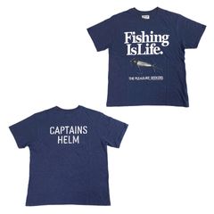 【ラスト1点】FISHING LIFE VINTAGE TEE (NAVY) / フィッシングライフ ヴィンテージ Tシャツ