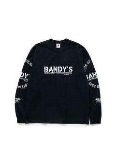 STAMP LOGO L/S TEE (BLACK) / スタンプロゴ ロング Tシャツ