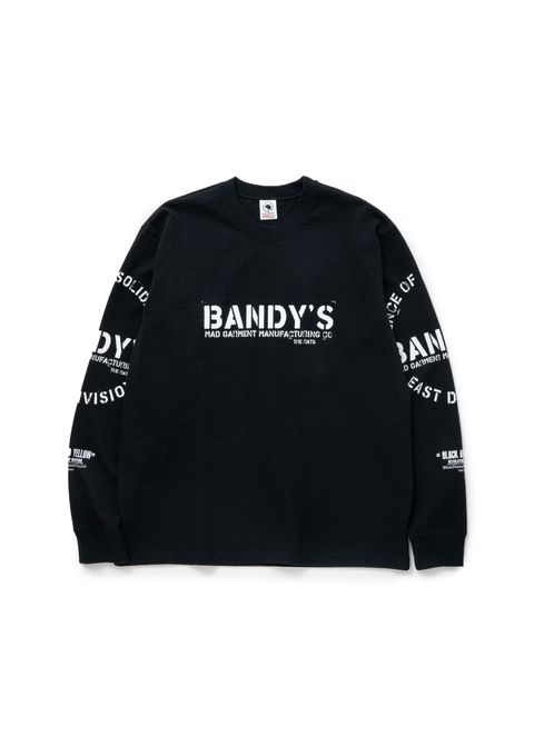STAMP LOGO L/S TEE (BLACK) / スタンプロゴ ロング Tシャツ