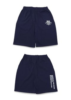 H&S Logo Short (NAVY) / ロゴ プリントイージーショーツ