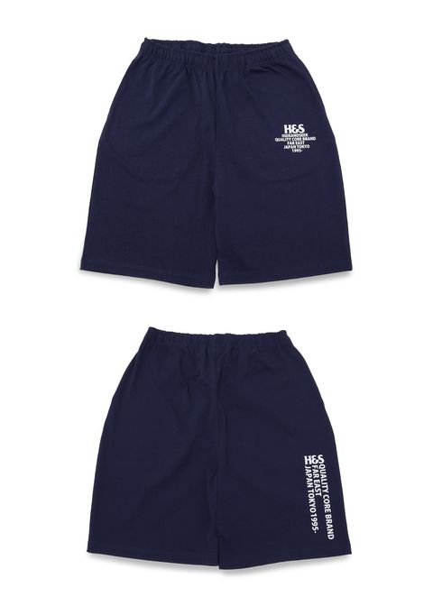 H&S Logo Short (NAVY) / ロゴ プリントイージーショーツ