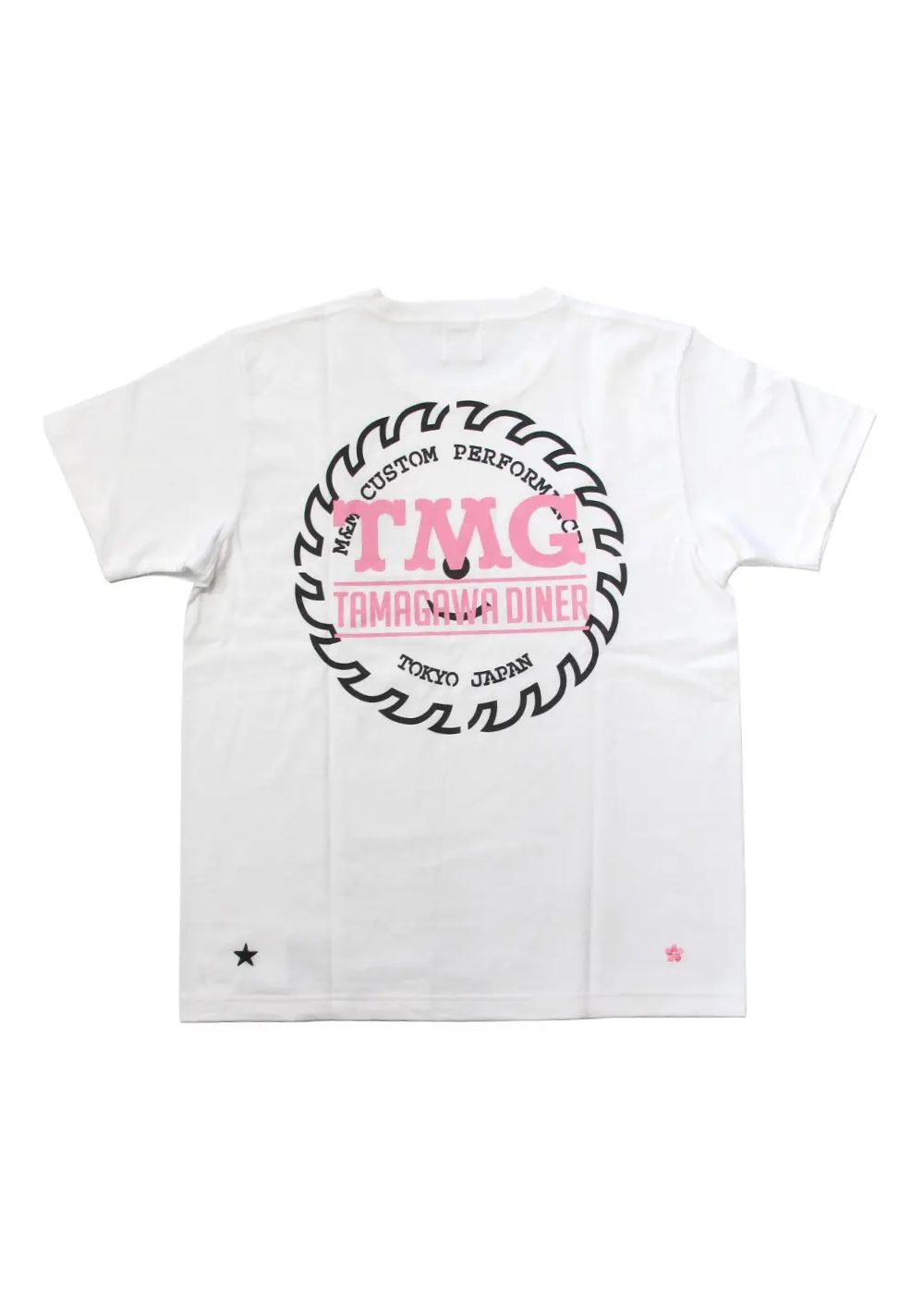 PRINT S/S TEE (WHITE) / ×TAMAGAWA DINER コラボT