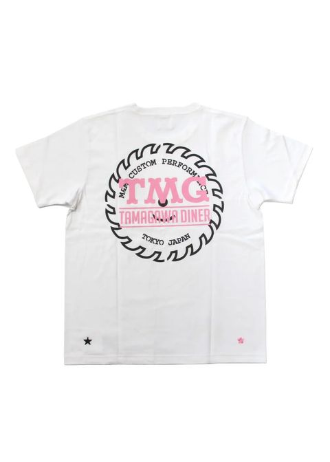 PRINT S/S TEE (WHITE) / ×TAMAGAWA DINER コラボT