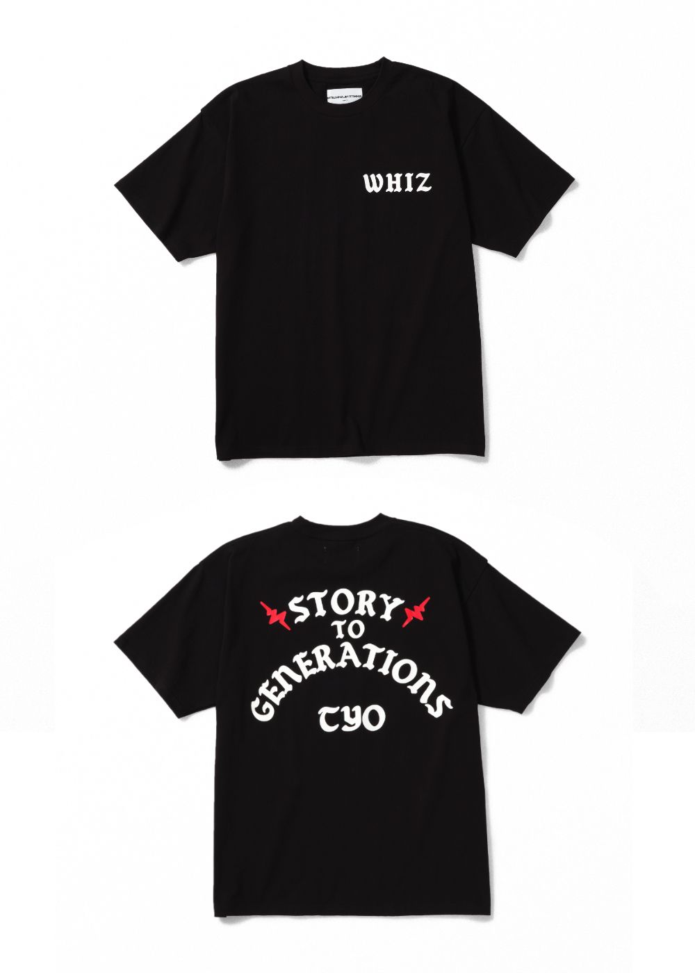 CREW TEE (BLACK) / ロゴ プリントTシャツ