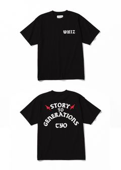 CREW TEE (BLACK) / ロゴ プリントTシャツ
