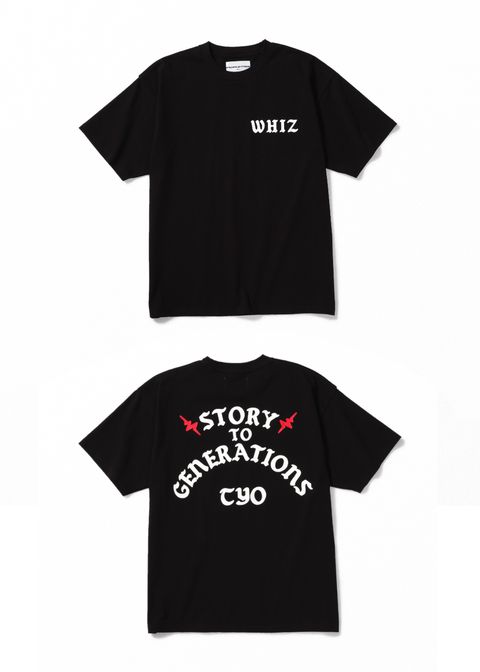 CREW TEE (BLACK) / ロゴ プリントTシャツ