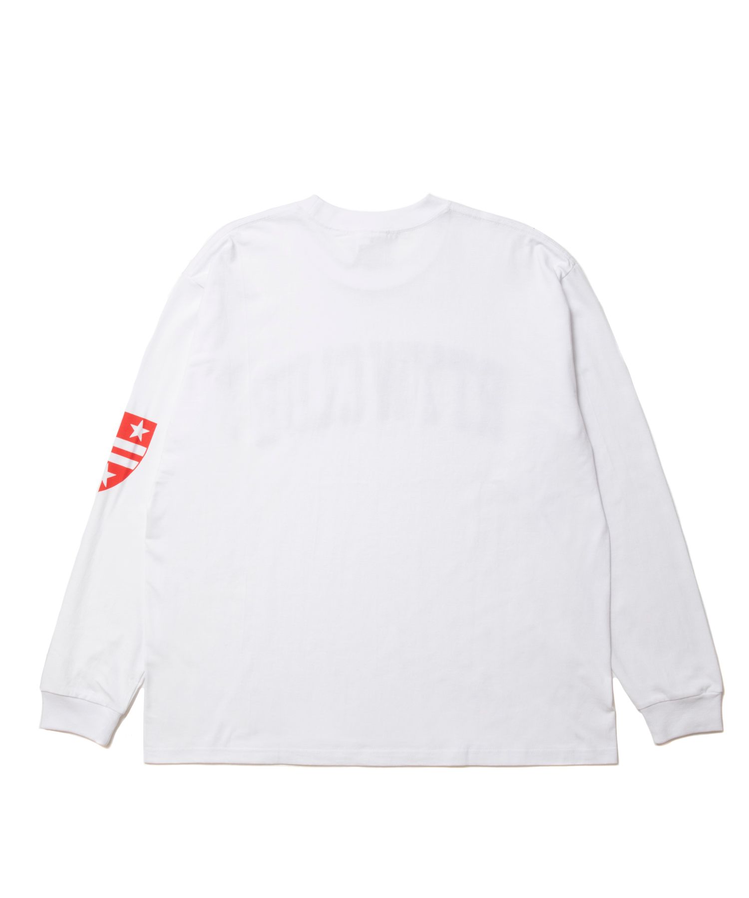 RTTW.C LS TEE (WHITE) / カレッジロゴ プリント Tシャツ