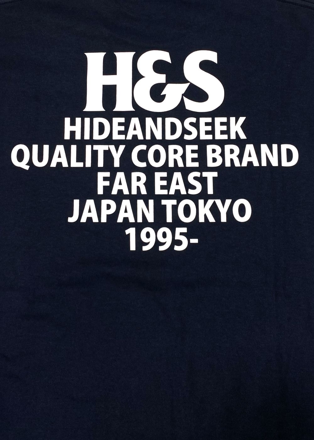 H&S Logo S/S Tee (BigSilhouette) (NAVY) / ヘビーオンス ワイド Tシャツ