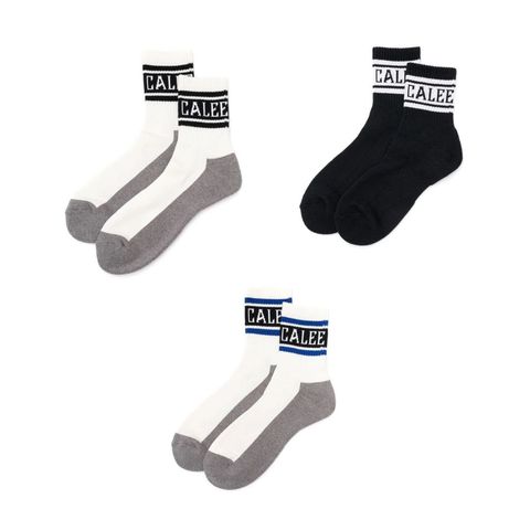 CALEE 新作販売告知 / 短パンスタイルにも取り入れたいショートソックス。