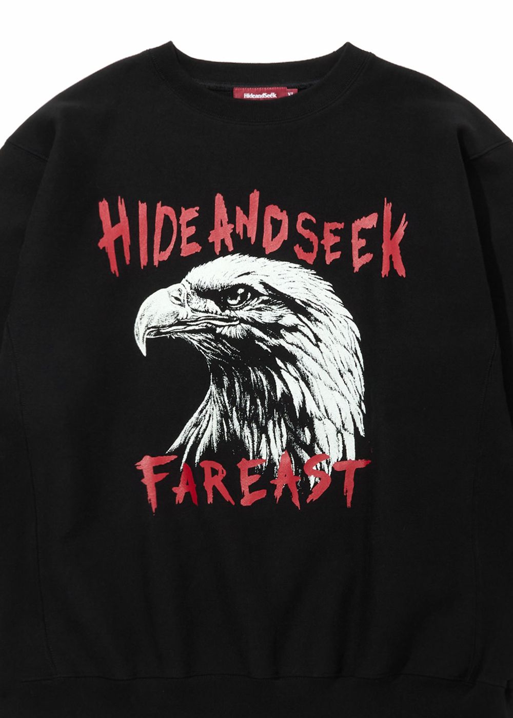 Eagle Sweat Shirt (BLACK×RED) / イーグル クルーネック スウェット