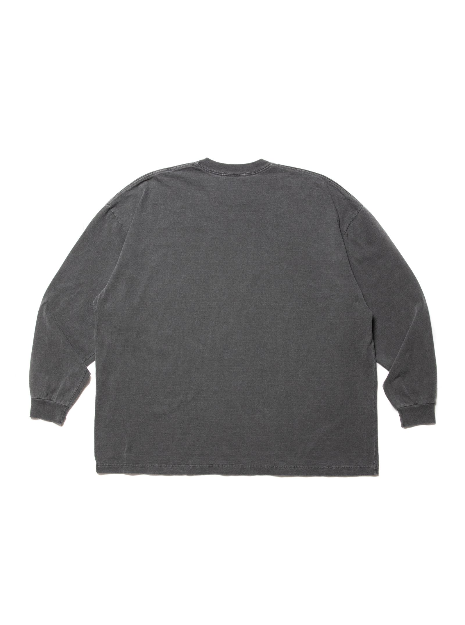 COOTIE PRODUCTIONS - Pigment Dyed L/S Tee (BLACK) / ピグメントダイ