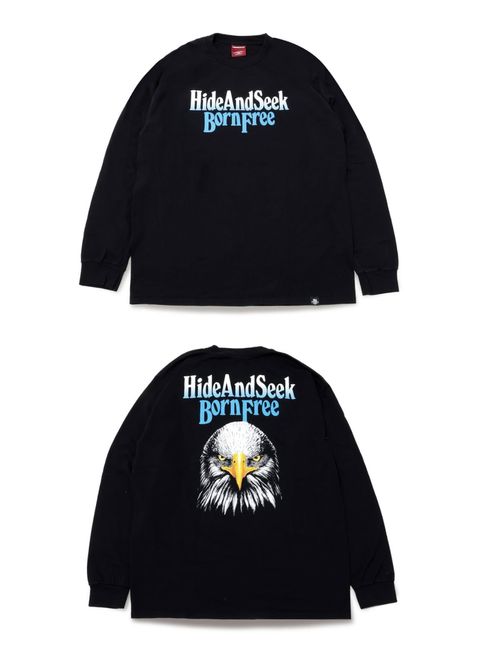 EAGLE L/S TEE (BACK) (BLACK) / イーグル プリントTee (バック)