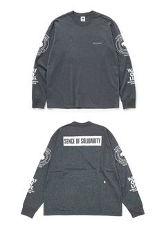 【ラスト1点】TWO WHEEL L/S TEE (CHARCOAL) / 2ウィール ロング Tシャツ