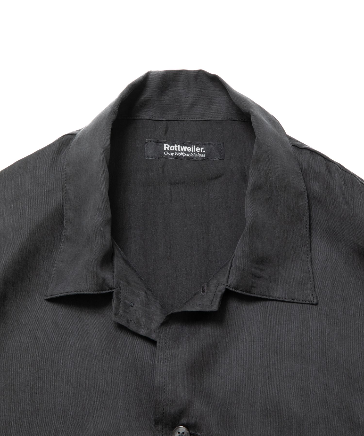 ROTTWEILER - R9 CUPRA L/S SHIRT (BLACK) / オープンカラーシャツ