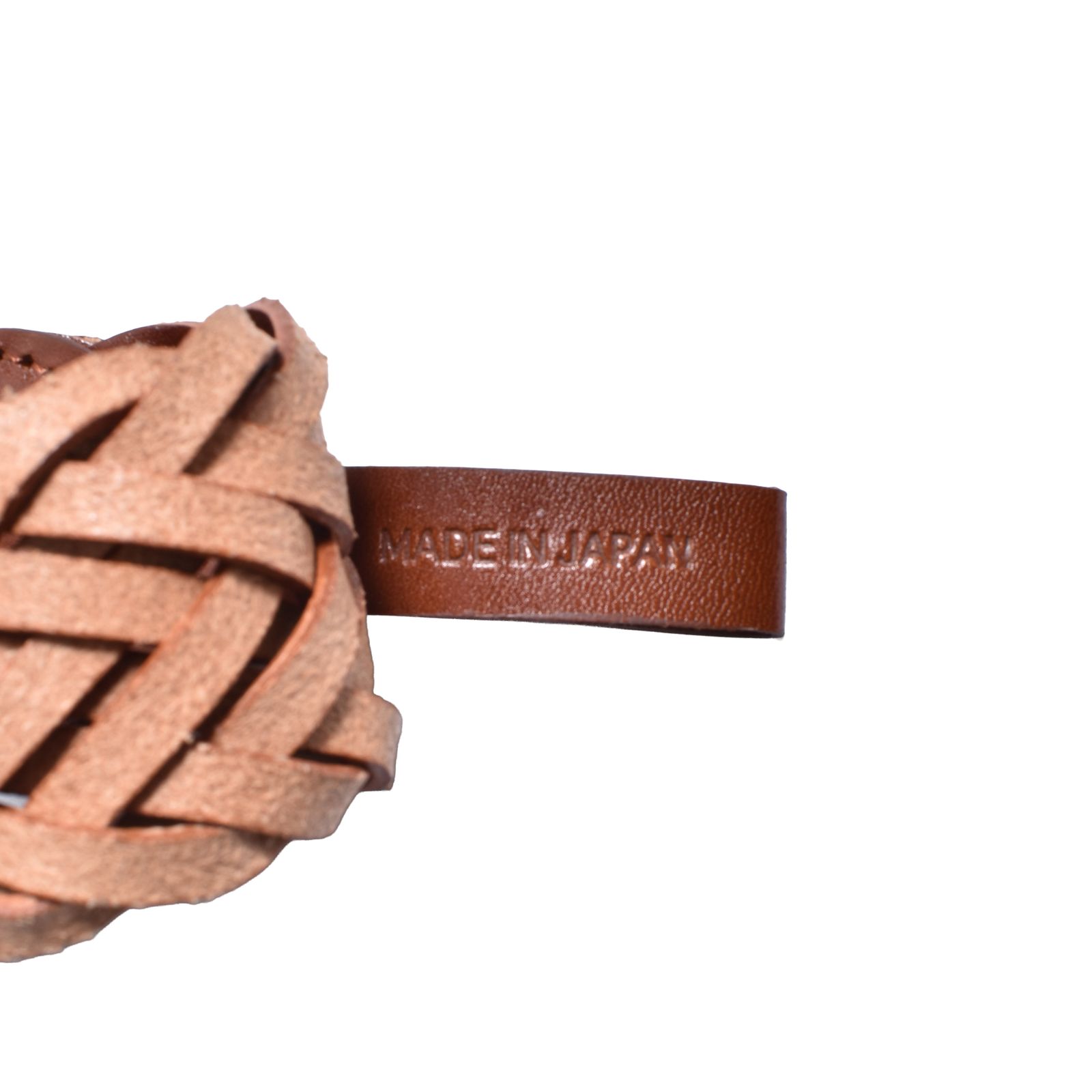 Leather Semi Wide Mesh Belt (BRN) / レザーメッシュベルト