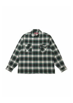 Check L/S Shirt (GREEN) / チェック ネル シャツ