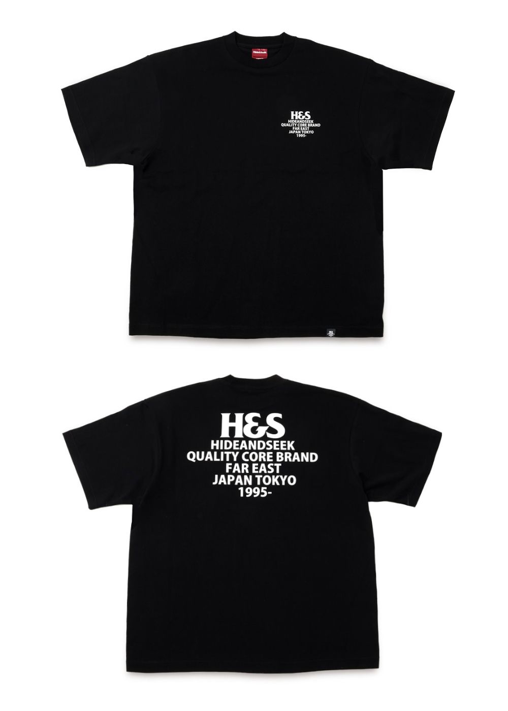 【Only & Sons】半袖 ロゴ Tシャツ ブラック / 送料無料 HIDE AND SEEK - H&S Logo S/S Tee (BigSilhouette) (BLACK
