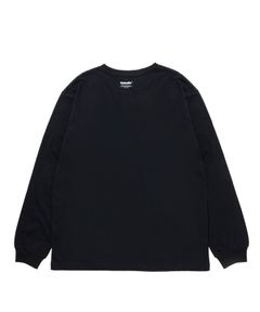 R9 BASIC LS TEE (BLACK) /  オリジナル ロゴプリント Tシャツ