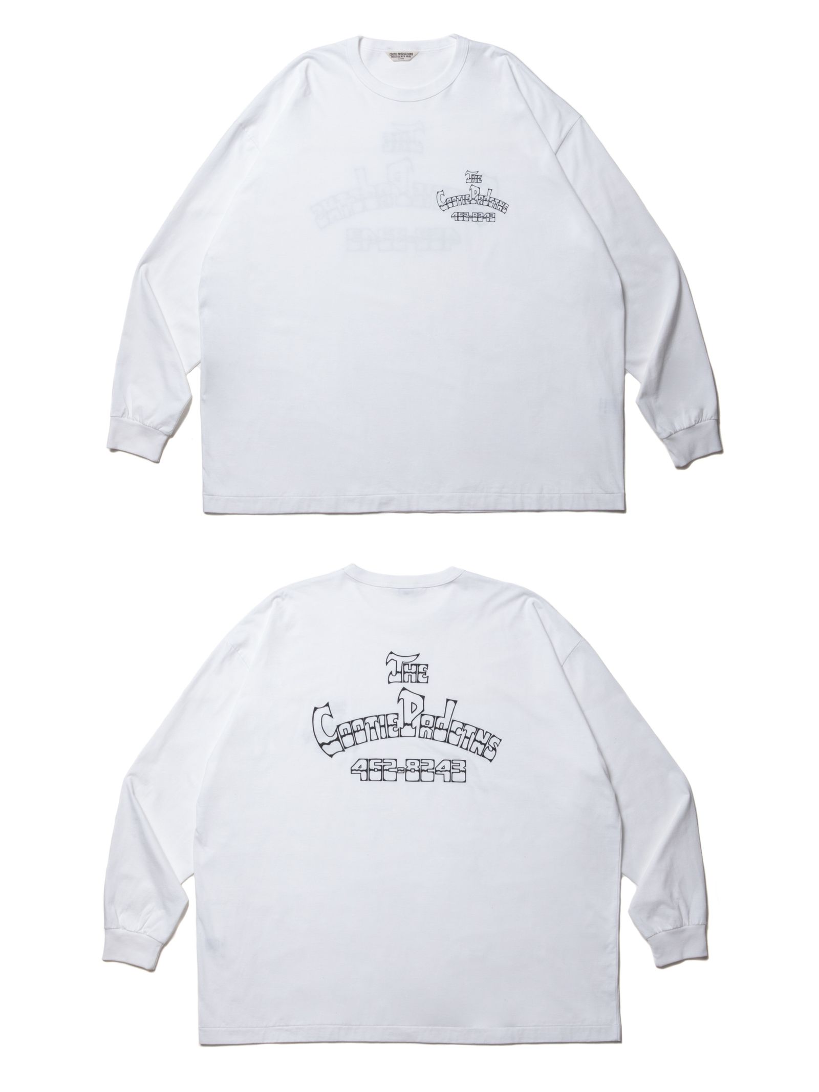 COOTIE PRODUCTIONS - Print Oversized L/S Tee (LOWRIDER) (WHITE 
