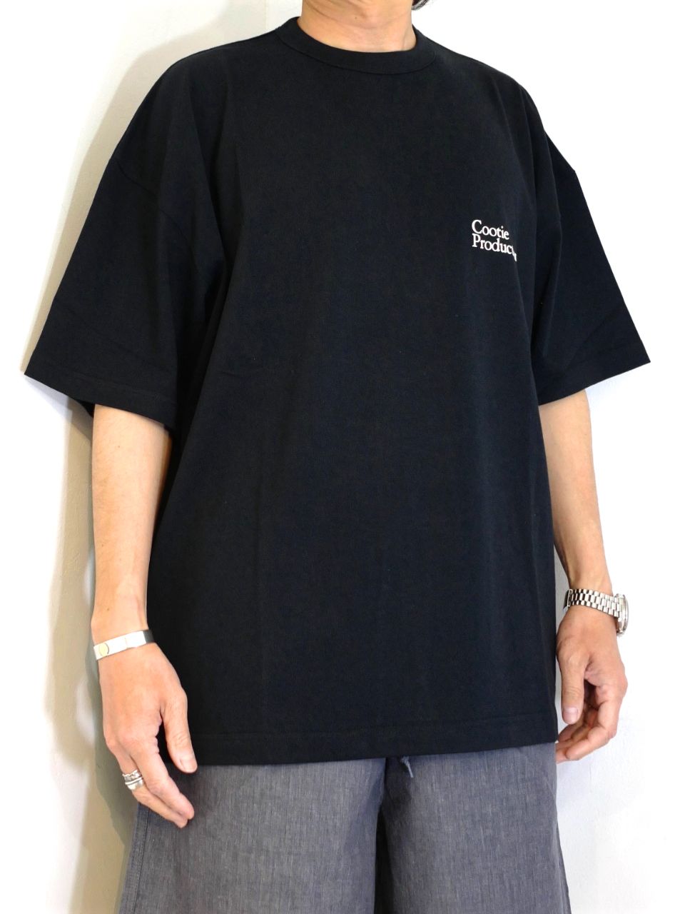 COOTIE PRODUCTIONS - C/R Smooth Jersey S/S Tee (BLACK) / コットン 