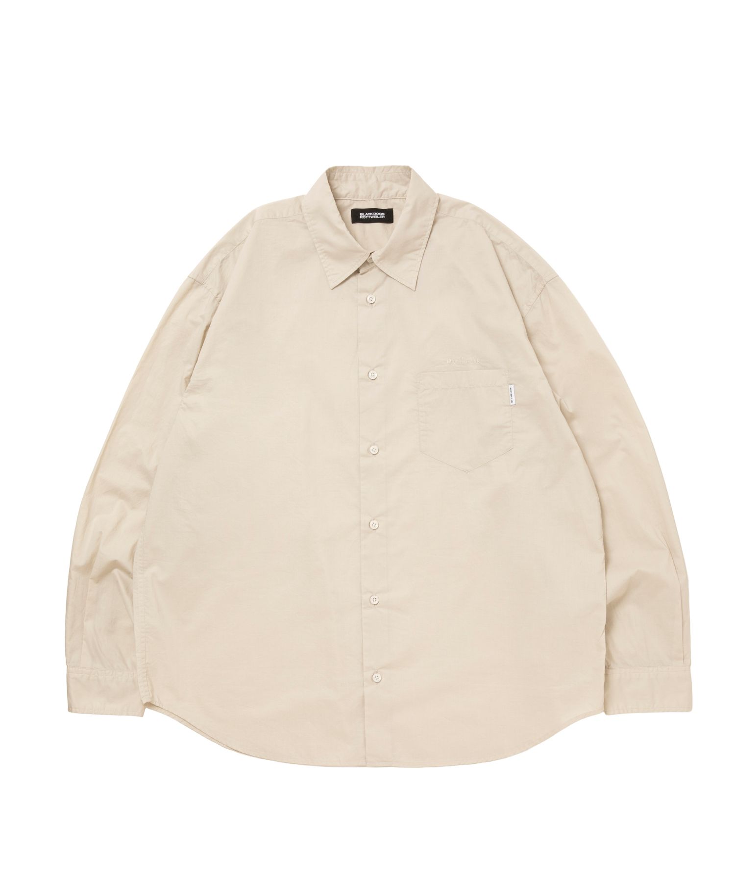 R9 TYPEWRITER SHIRT (IVORY) / タイプライター レギュラー カラー シャツ
