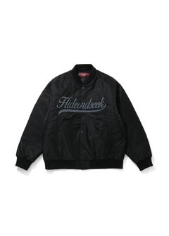 Nylon Varsity Jacket (BLACK) / オリジナル ナイロン スタジャン