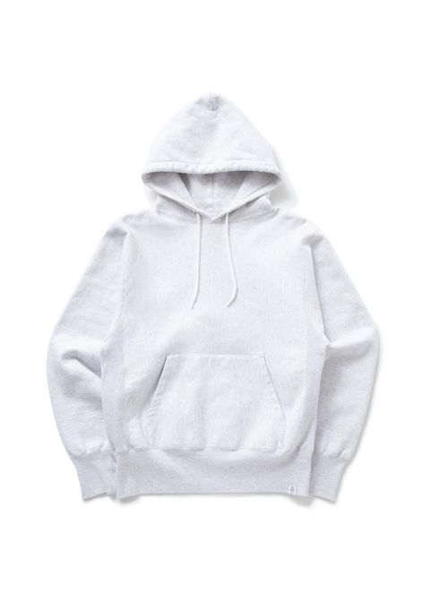 L/S HEAVY COTTON HOODED SWEAT "DAVID" (GRAY) / オリジナル スウェット パーカー