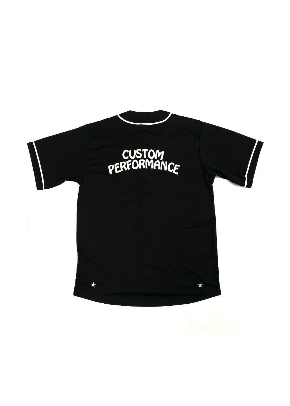 M&M CUSTOM PERFORMANCE - DRY ATHLETIC BASEBALL SHIRT (BLACK×WHITE) / ドライ  アスレチック ベースボールシャツ | LOOPHOLE