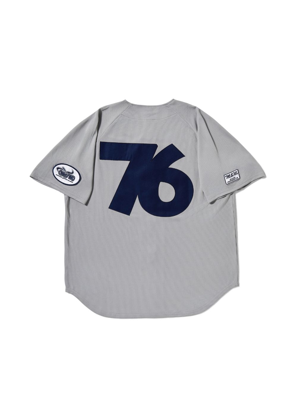 × M&M Custom Performance × Fanatics M&W BASEBALL SHIRT (GRAY) / × M&M × Fanatics コラボ ベースボール シャツ
