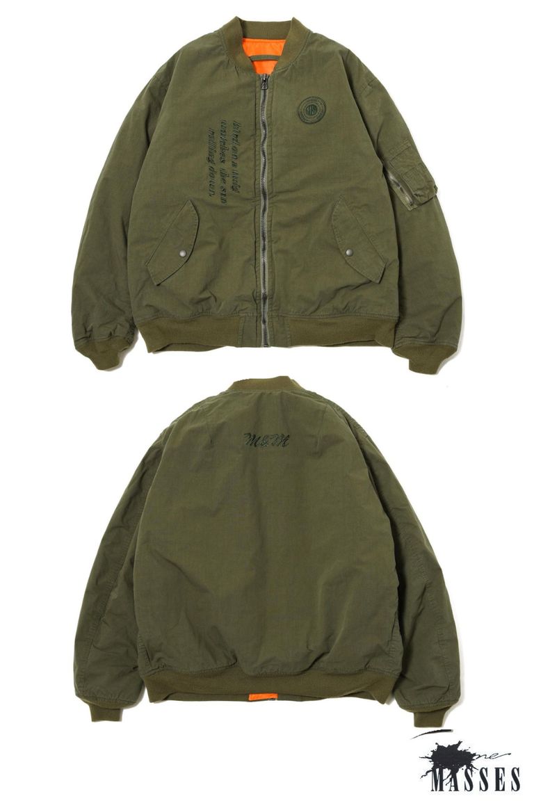 MM CUSTOM PERFORMANCE - ×MASSES MA-1 JACKET (OLIVE) / マシス コラボレーション MA-1 |  LOOPHOLE
