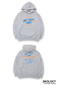 ×SKOLOCT HOODED SWEATSHIRT (HEATHER GRAY) / スコロクト コラボスウェットパーカー