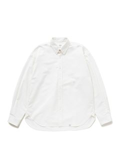 L/S TAB COLLAR OX SHIRT "GERE" (WHITE) / オックスフォード タブカラー シャツ