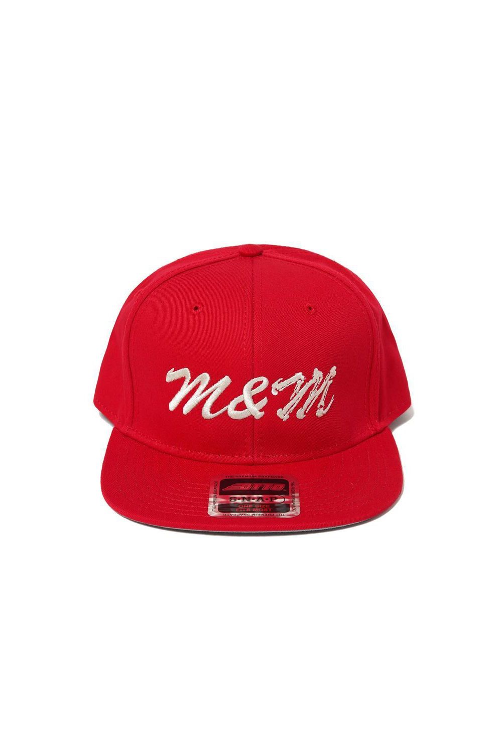 m&m エムアンドエム ×MASSES 80'S CAP マシス ベースボールキャップ 帽子 レッド
