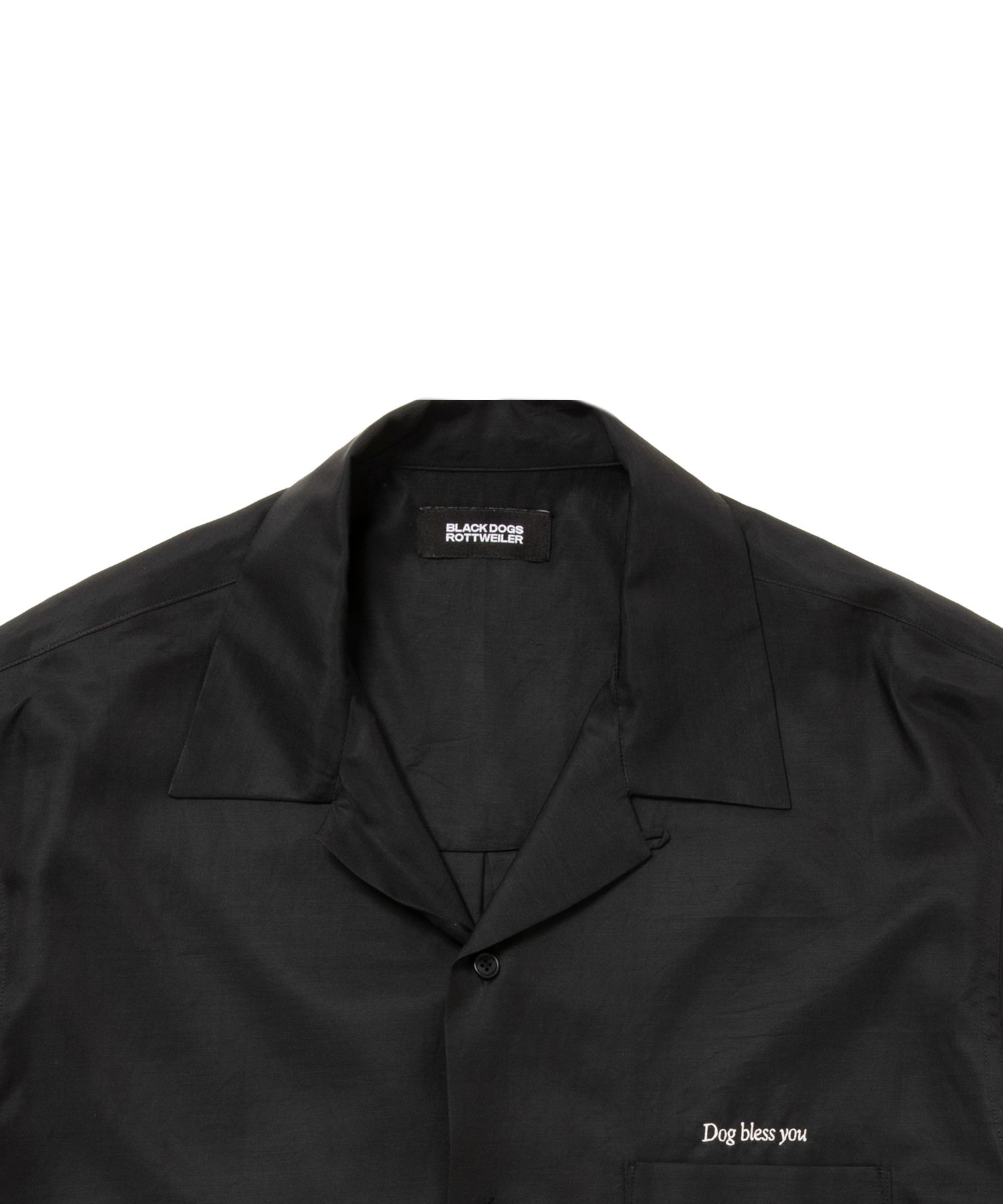 R9 BOWLER SS SHIRT (BLACK) / オープンカラー シャツ