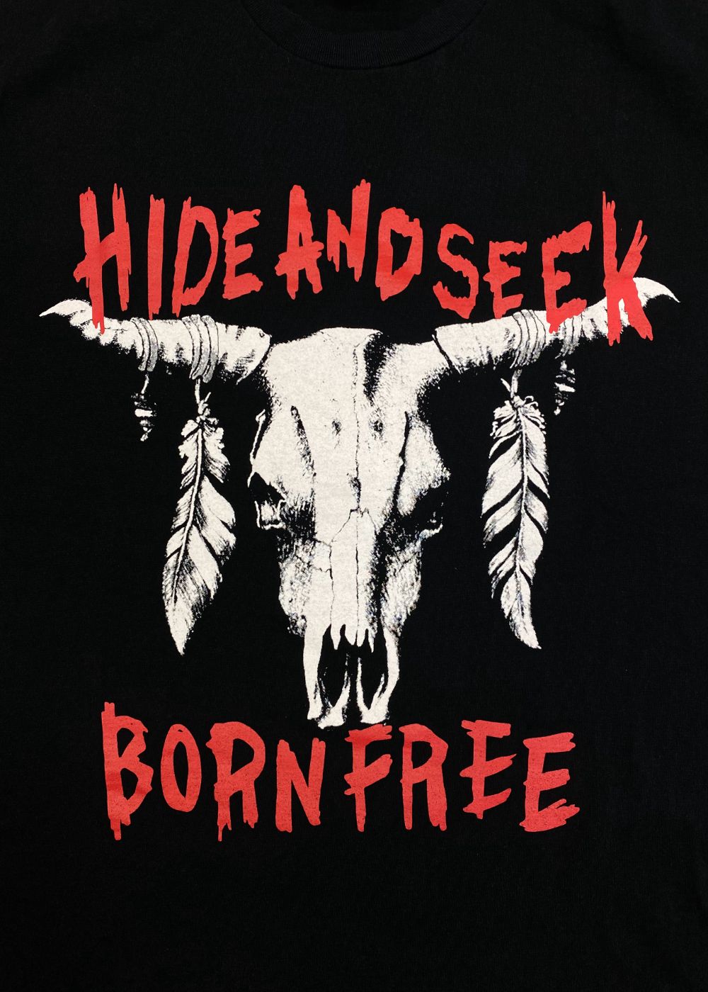 Buffalo Skull S/S Tee (BLACK) / バッファロー スカル プリントTee