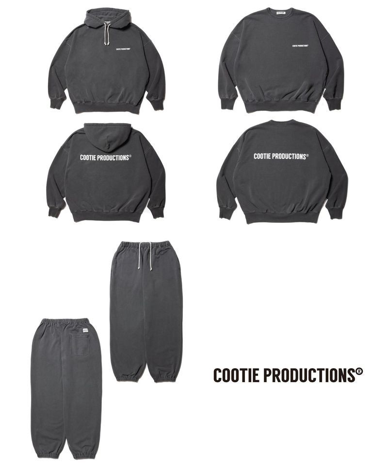 COOTIE PRODUCTIONS / Pigment Dyed Open End Yarn Sweat 好評発売中