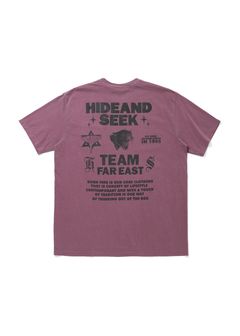 【ラスト1点】Team Pocket S/S Tee (D.RED) / ロゴ プリントTee