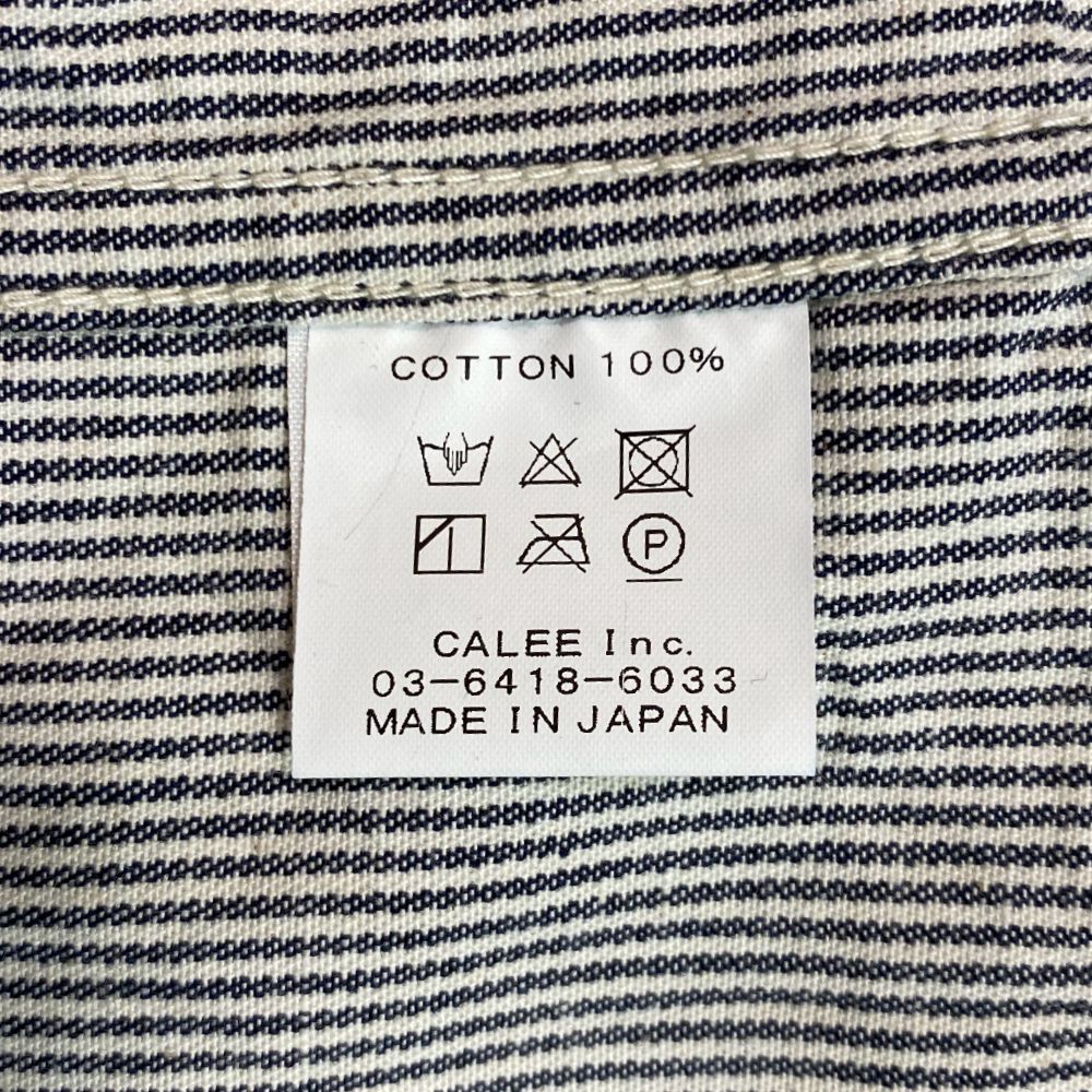 CALEE - 【ラスト1点】6oz HICKORY SHIRT CARDIGAN (INDIGO
