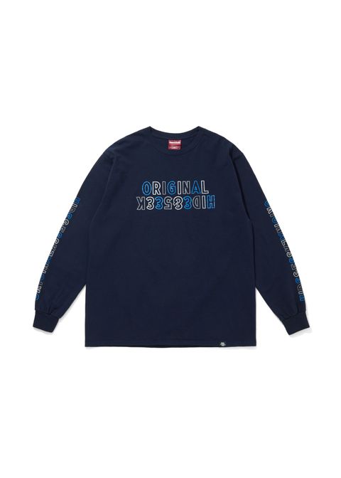 Original H&S L/S Tee (NAVY) / 西浦徹 コラボ ロンT