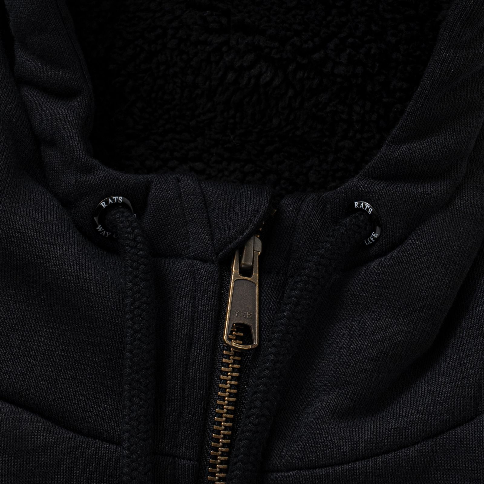 BOA HOODIE (BLACK) / ボア ライナー スウェット パーカー