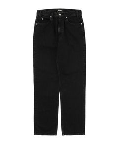R9 05 WASHDENIM PANTS (BLACK) / テーパード  デニム パンツ