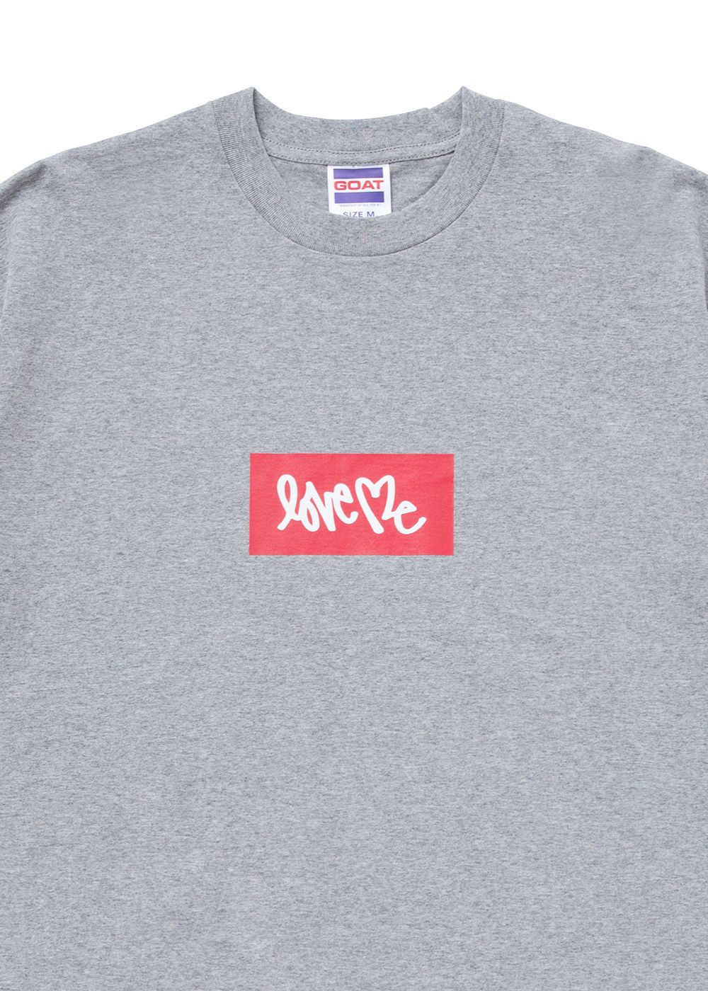 S/S LOVE ME LOGO TEE "HARBOUR" (GRAY) / カーティス・クリグ コラボ Tee