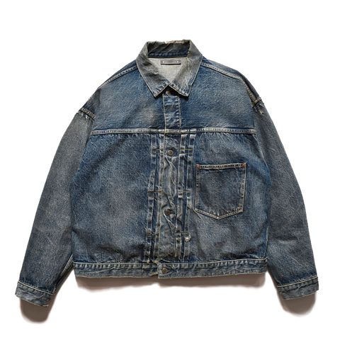 MINEDENIM 新作販売告知 / ヴィンテージさながらの加工を施したデニムジャケット。