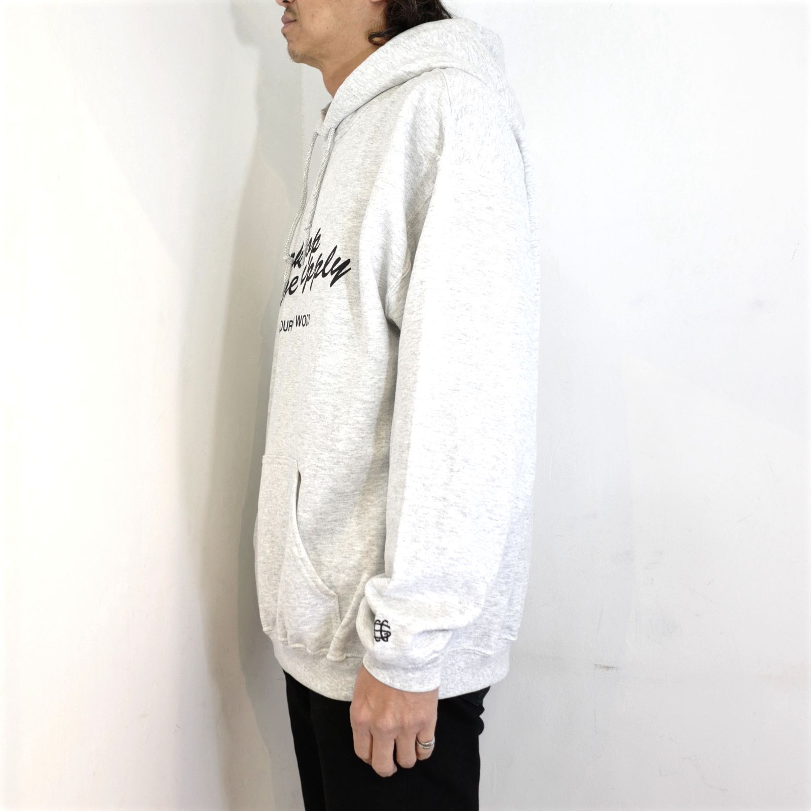 PORKCHOP - 【ラスト1点】FULL SCRIPT HOODIE (GRAY) / フルスクリプト