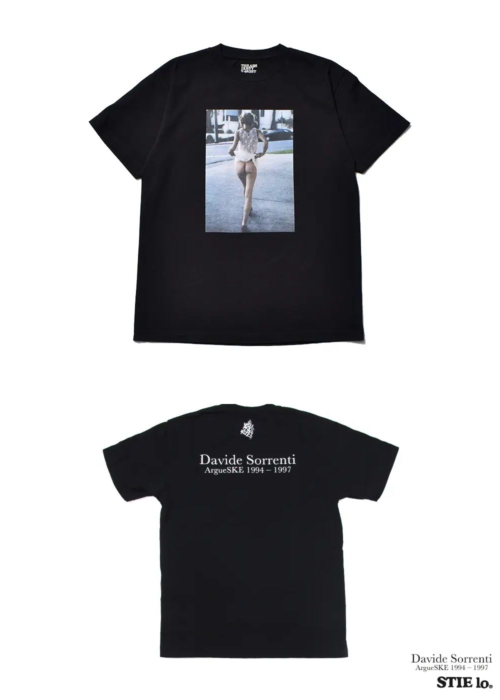 Davide Sorrenti×Stie-lo Jaime Flashing Bum T-SH (BLACK) / ×ダヴィデ・ソレンティ×スティーロ コラボフォトT