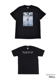 Davide Sorrenti×Stie-lo Jaime Flashing Bum T-SH (BLACK) / ×ダヴィデ・ソレンティ×スティーロ コラボフォトT
