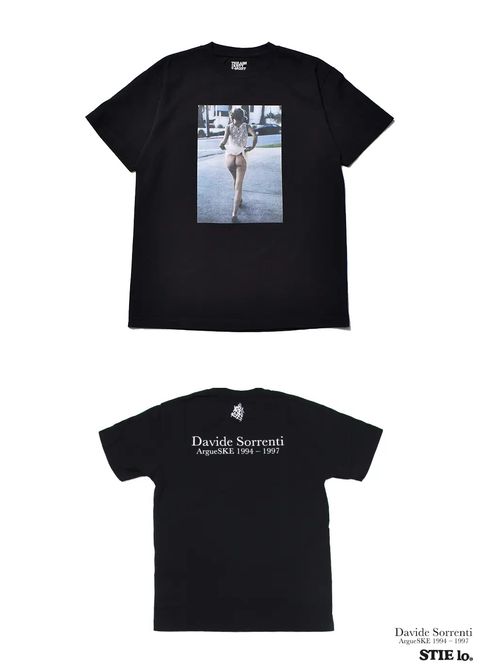 Davide Sorrenti×Stie-lo Jaime Flashing Bum T-SH (BLACK) / ×ダヴィデ・ソレンティ×スティーロ コラボフォトT