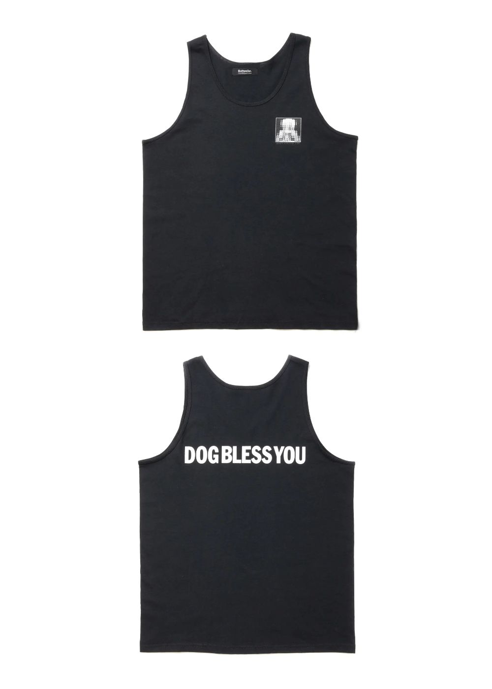 【ラスト1点】MARIA TANK TOP (BLACK) / プリント タンクトップ