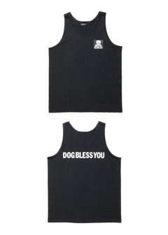 【ラスト1点】MARIA TANK TOP (BLACK) / プリント タンクトップ